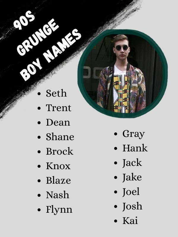90s Grunge Boy Names