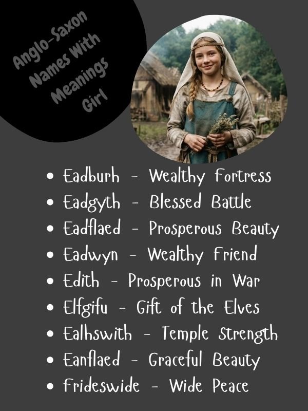 Anglo-Saxon Names With Meanings Girl