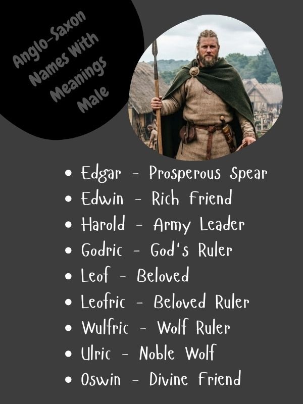Anglo-Saxon Names With Meanings Male