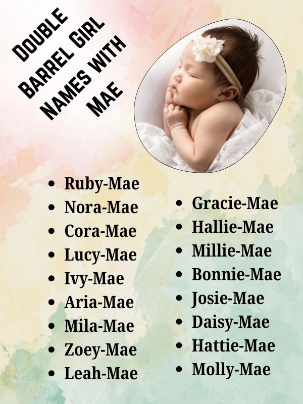 Double Barrel Girl Names with Mae
