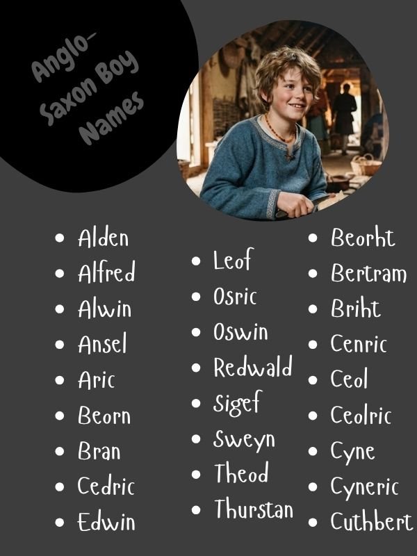 Anglo-Saxon Boy Names