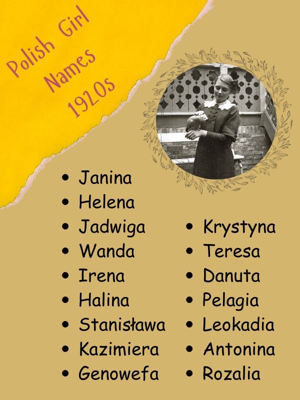 Polish Girl Names 1920s
