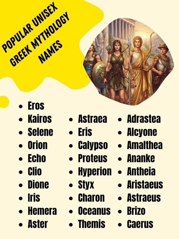 Popular Unisex Greek Mythology Names