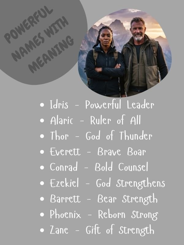 Powerful names with meaning