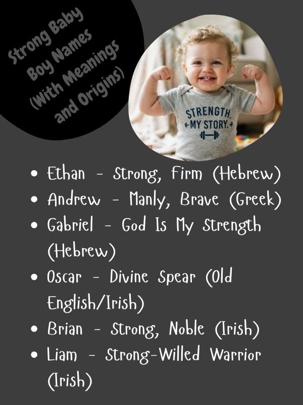 Strong Baby Boy Names (With Meanings and Origins)