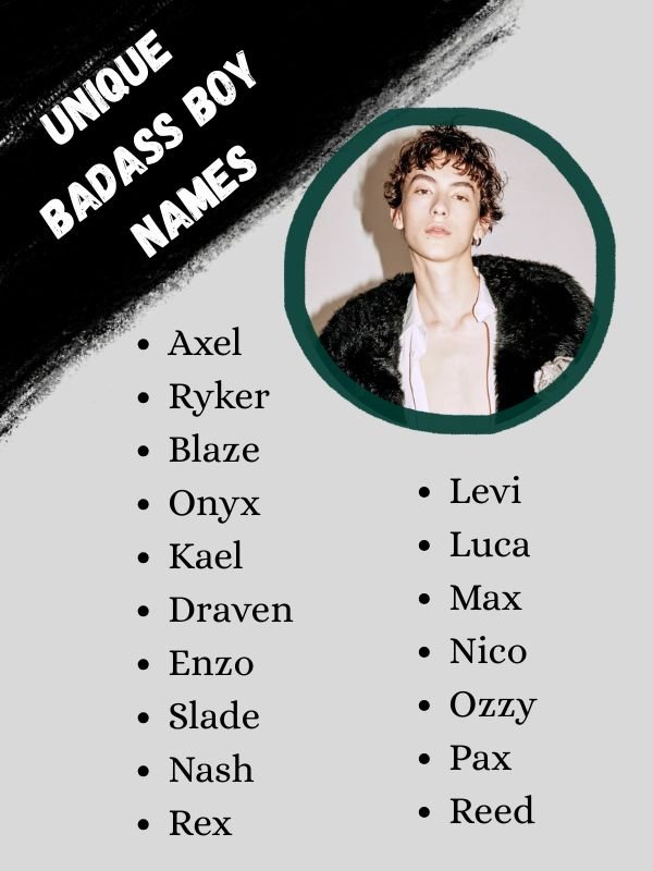 Unique Badass Boy Names