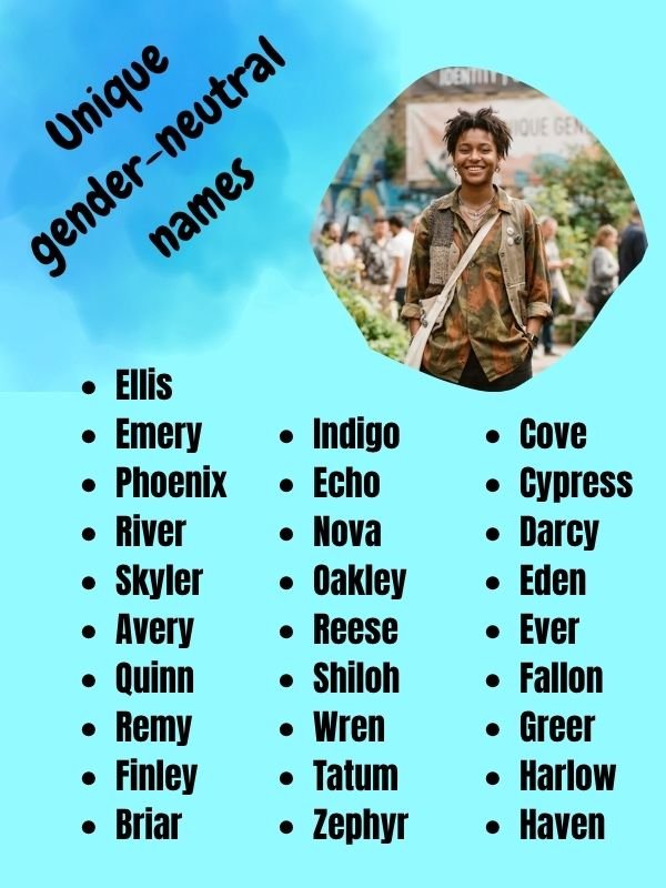 Unique gender-neutral names