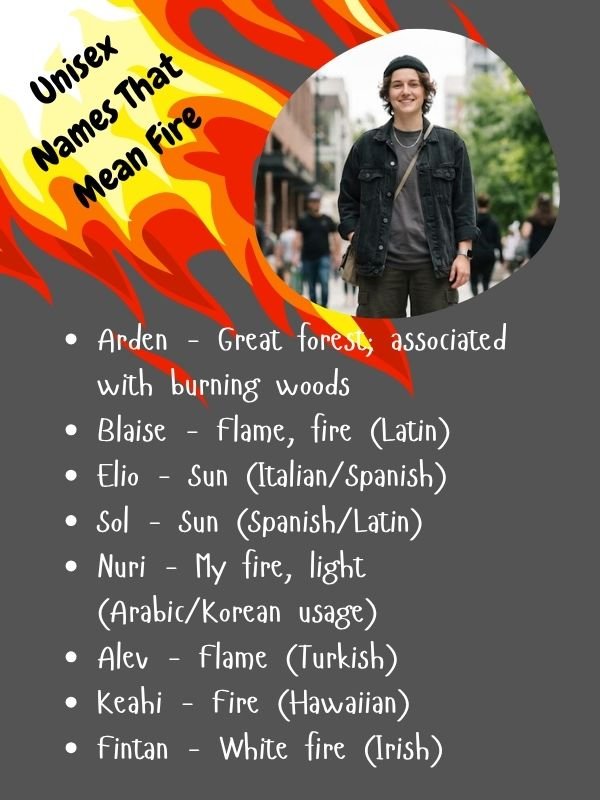 Unisex Names That Mean Fire