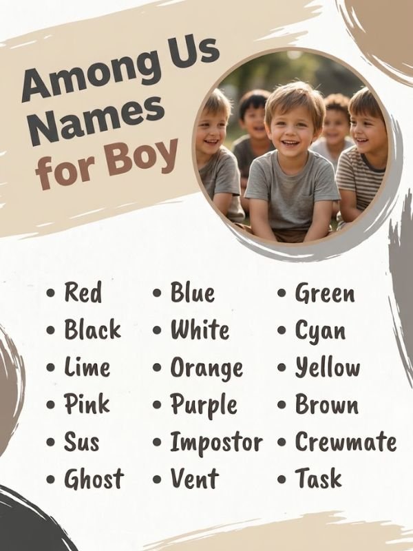 Among Us Names for Boy