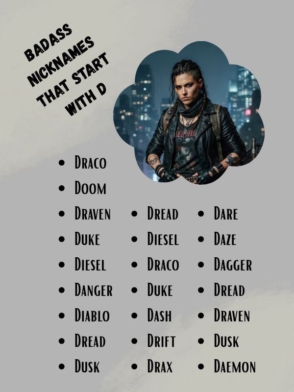 Badass Nicknames That Start With D