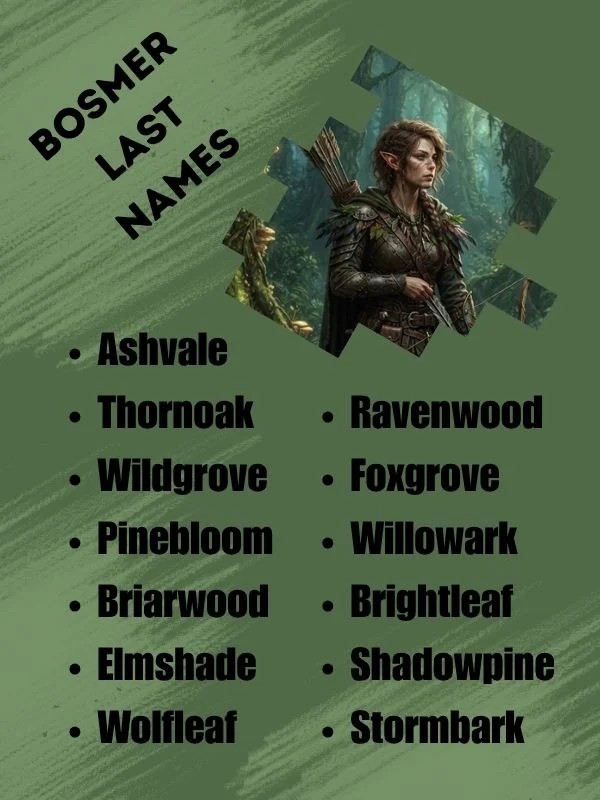 Bosmer Last Names