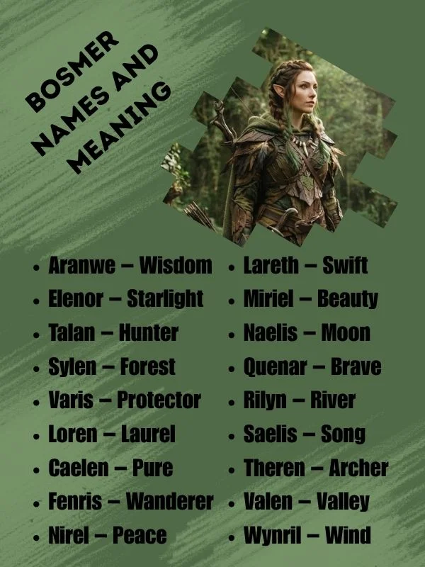 Bosmer Names and Meaning