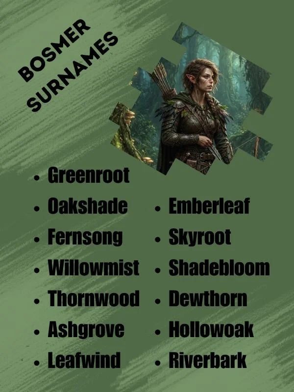 Bosmer Surnames