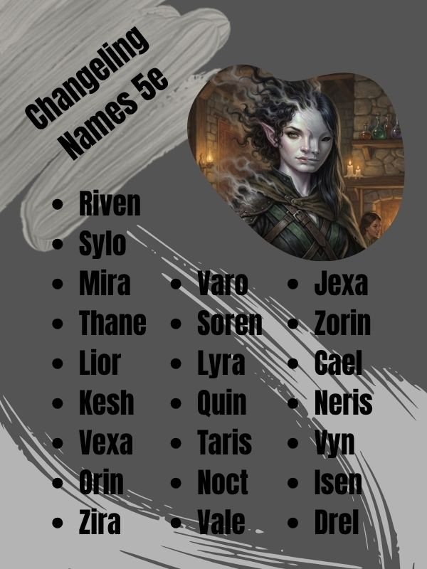 Changeling Names 5e