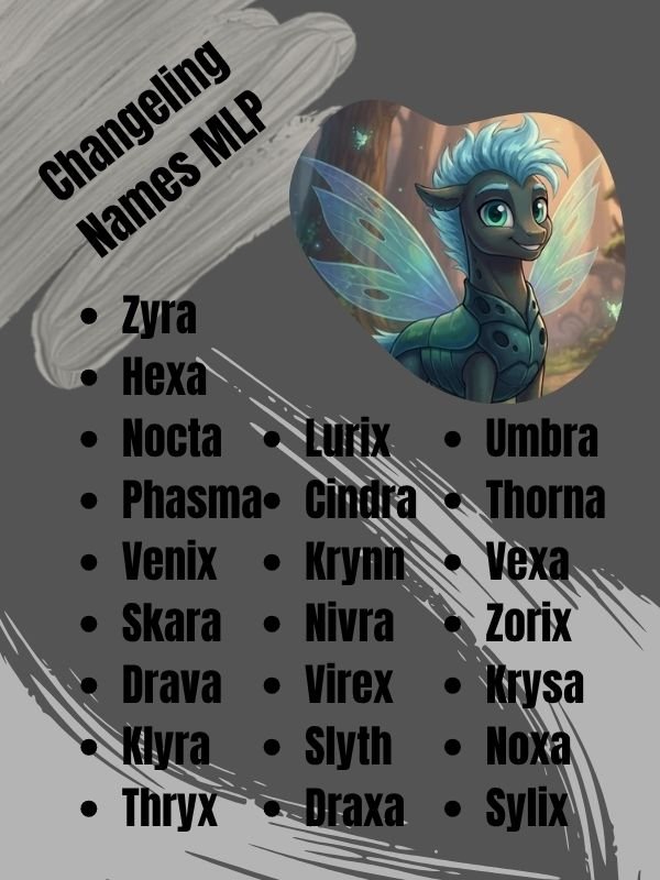 Changeling Names MLP