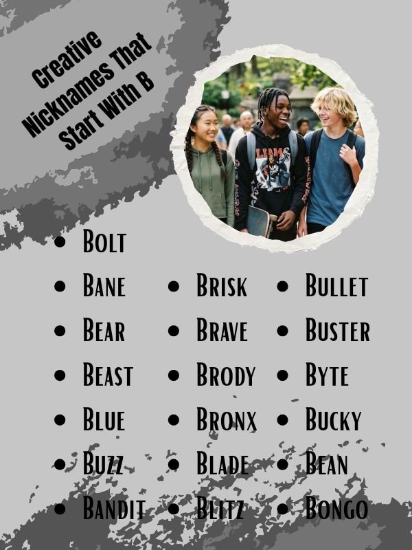Creative Nicknames That Start With B