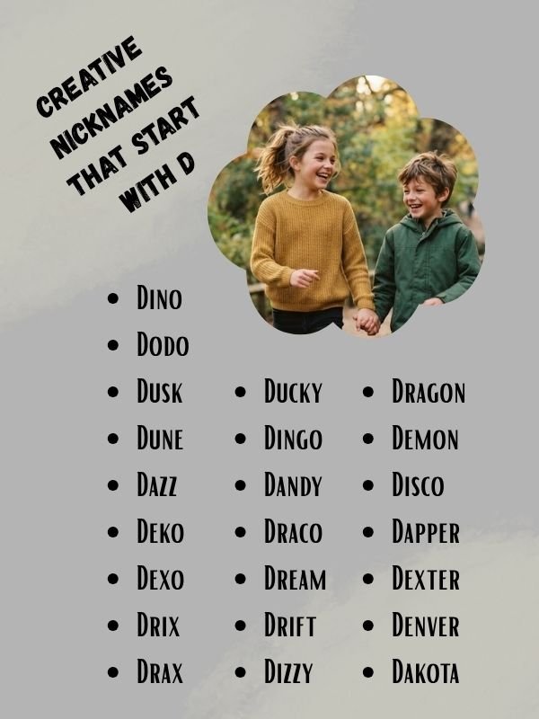 Creative Nicknames That Start With D