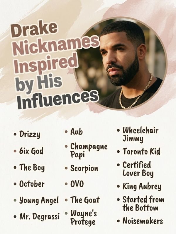 Drake Nicknames Inspired by His Influences