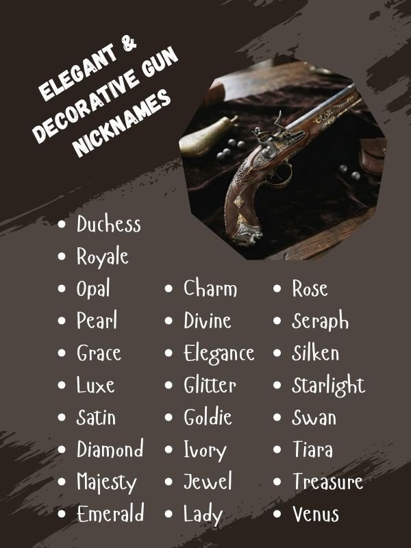 Elegant & Decorative Gun Nicknames