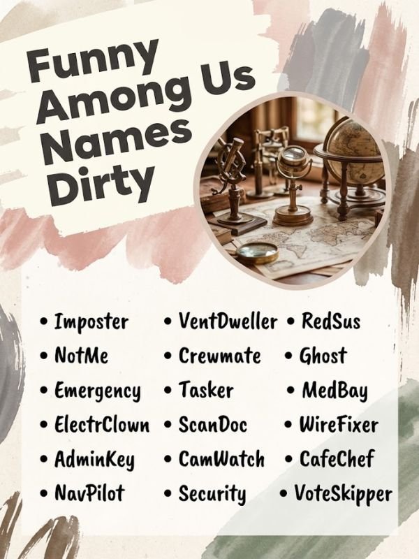 Funny Among Us Names Dirty