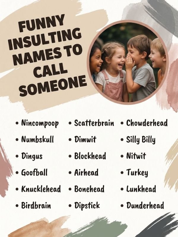 Funny Insulting Names to Call Someone