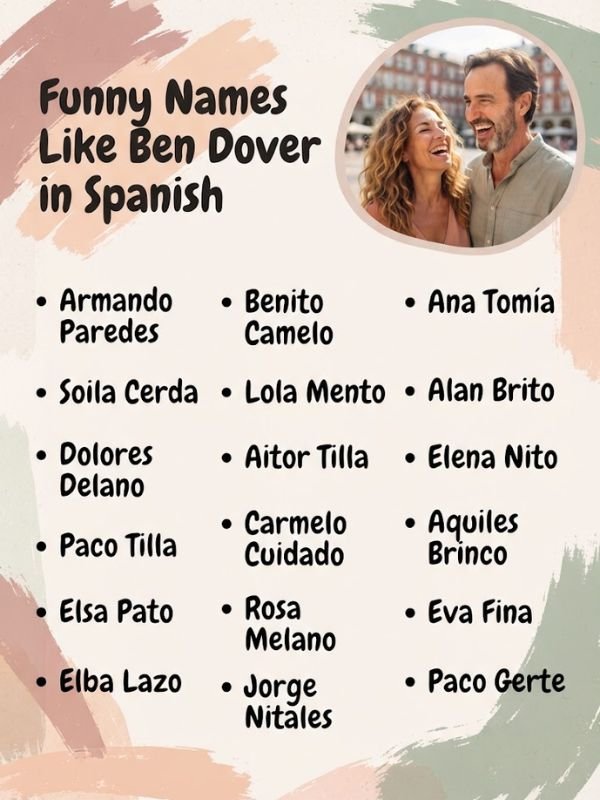Funny Names Like Ben Dover in Spanish