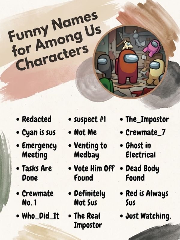 Funny Names for Among Us Characters