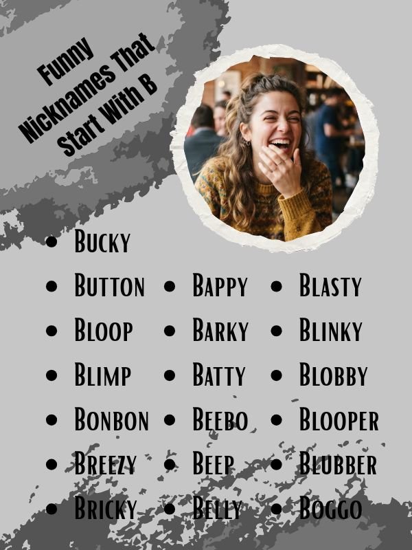 Funny Nicknames That Start With B