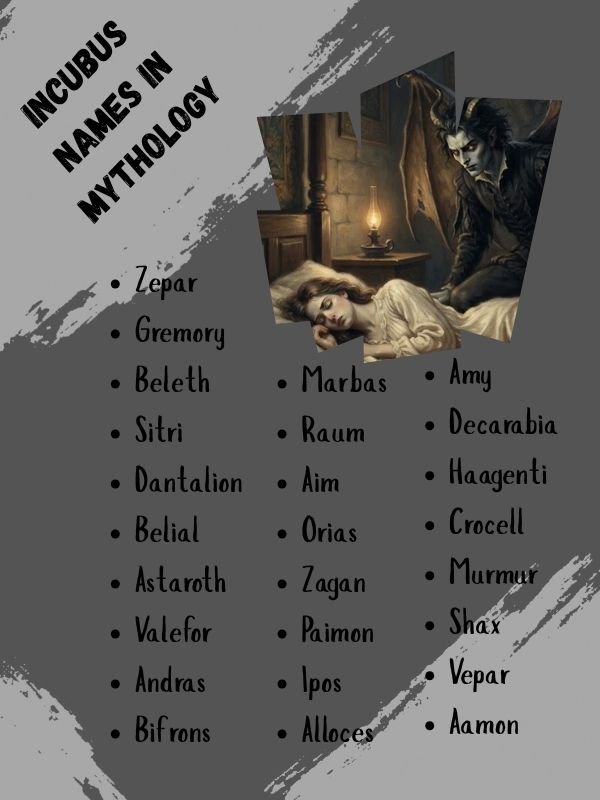Incubus Names in Mythology