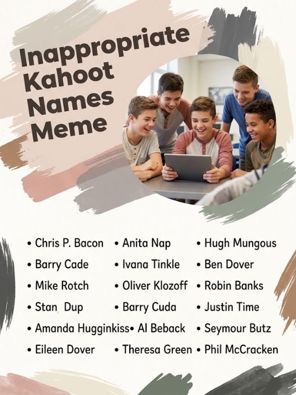 Inappropriate Kahoot Names Meme