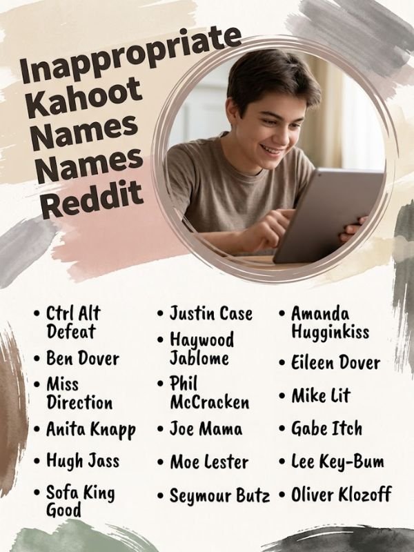 Inappropriate Kahoot Names Reddit
