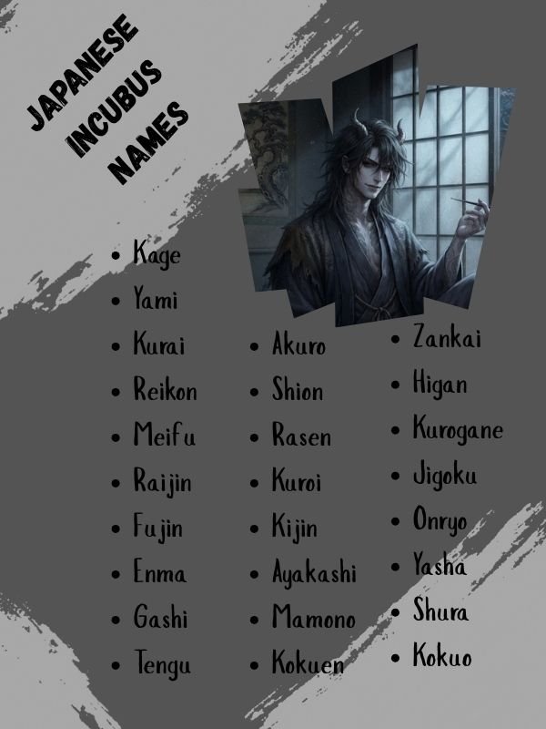 Japanese Incubus Names
