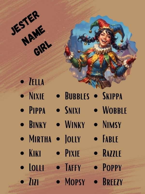Jester Name Girl