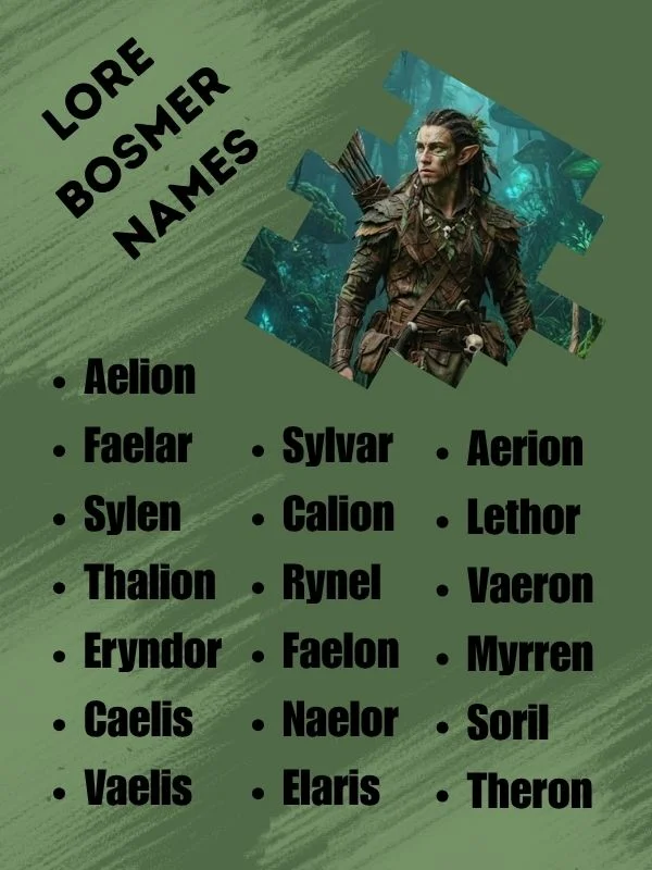 Lore Bosmer Names