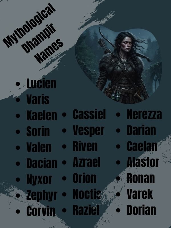 Mythological Dhampir Names