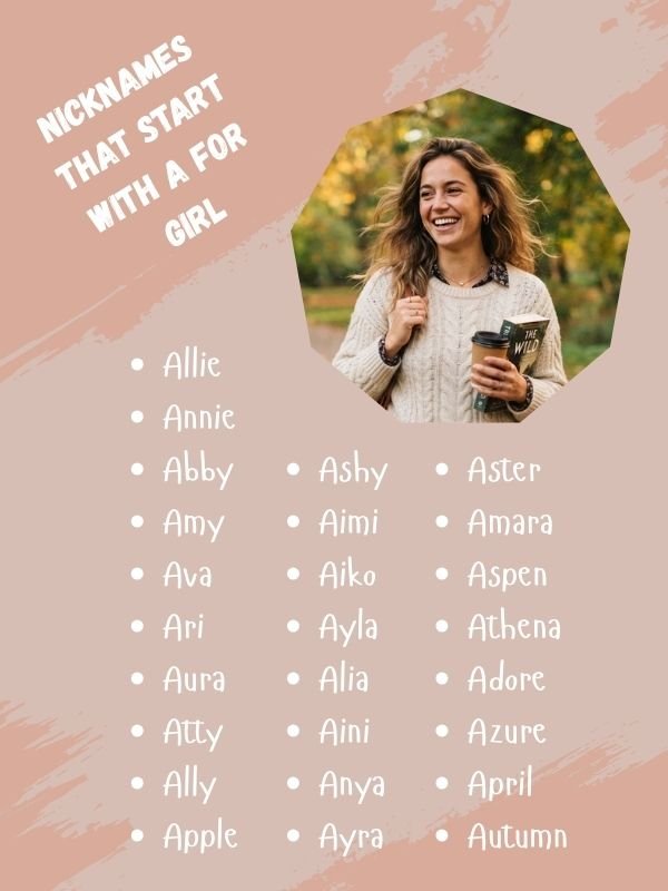 Nicknames That Start With a For Girl