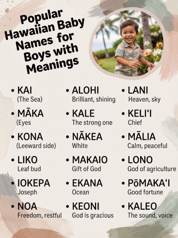 Popular Hawaiian Baby Names for Boys with Meanings