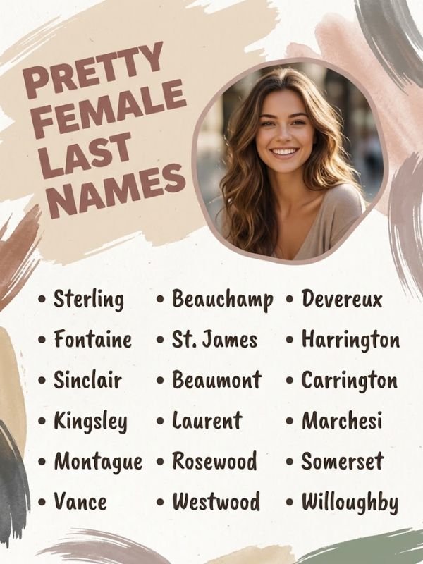 Pretty Female Last Names