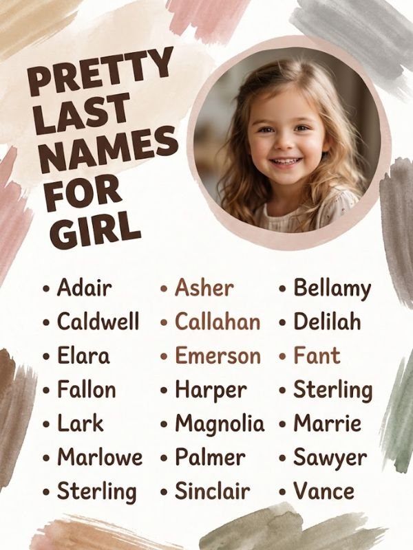 Pretty Last Names For Girl
