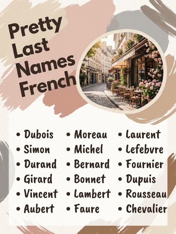 Pretty Last Names French