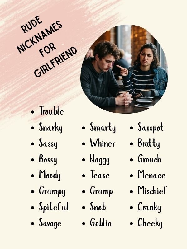 Rude Nicknames for Girlfriend