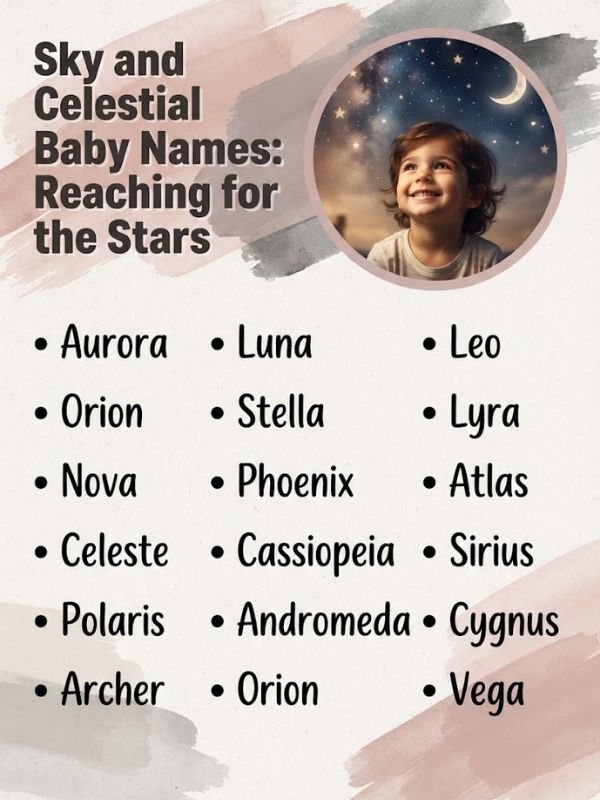 Sky and Celestial Baby Names Reaching for the Stars