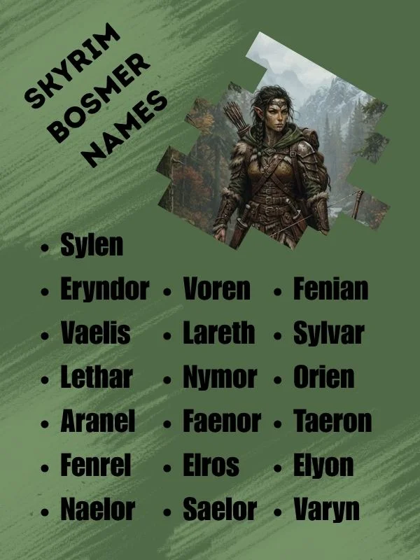 Skyrim Bosmer Names