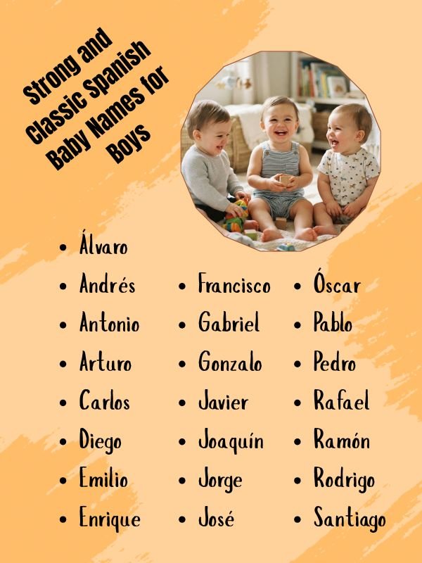 Strong and Classic Spanish Baby Names for Boys