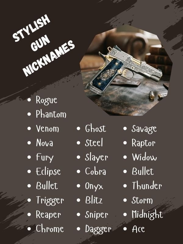 Stylish Gun Nicknames
