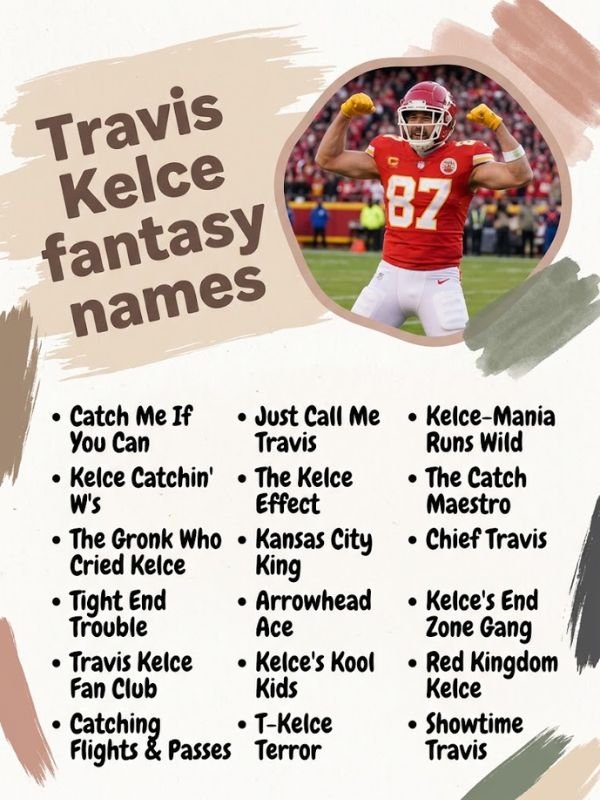 Travis Kelce fantasy names