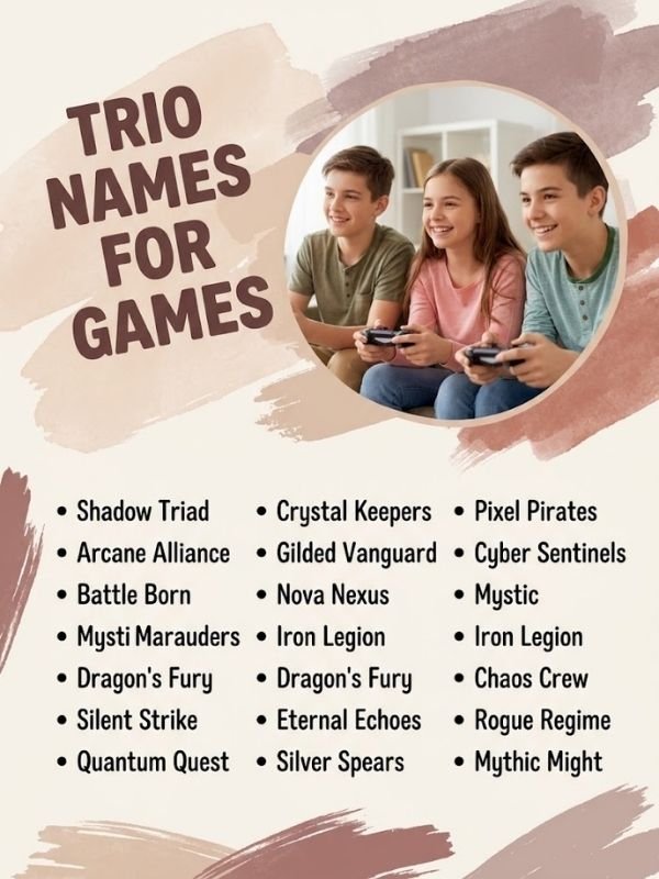 Trio Names For Games