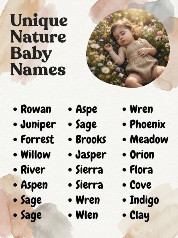 Unique Nature Baby Names