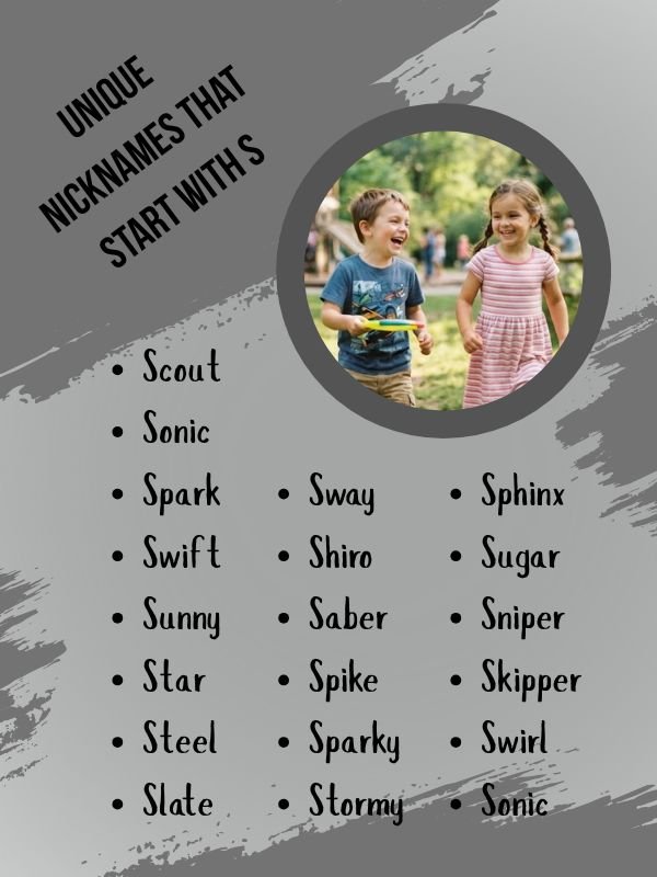 Unique Nicknames That Start With S