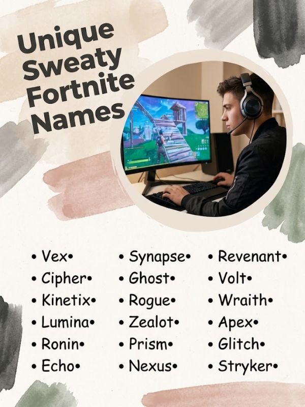 Unique Sweaty Fortnite Names
